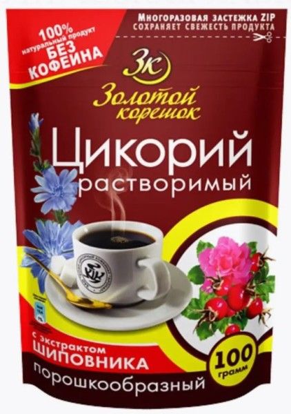 Изображение товара Цикорий с шиповником Золотой корешок 100г Цикорий с шиповником Золотой корешок 100г фотография