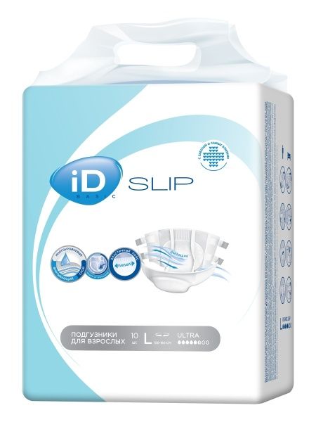 Изображение товара Подгузники для взрослых ID Slip Basic large №10 Подгузники для взрослых ID Slip Basic large №10 фотография