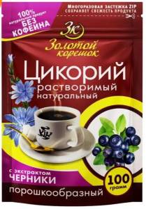 Цикорий с черникой Золотой корешок 100г