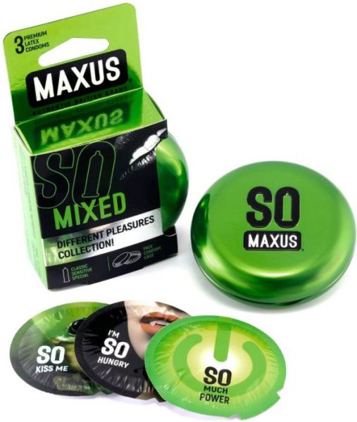 Изображение товара Презервативы Maxus Mixed №3 микс-набор Презервативы Maxus Mixed №3 микс-набор фотография