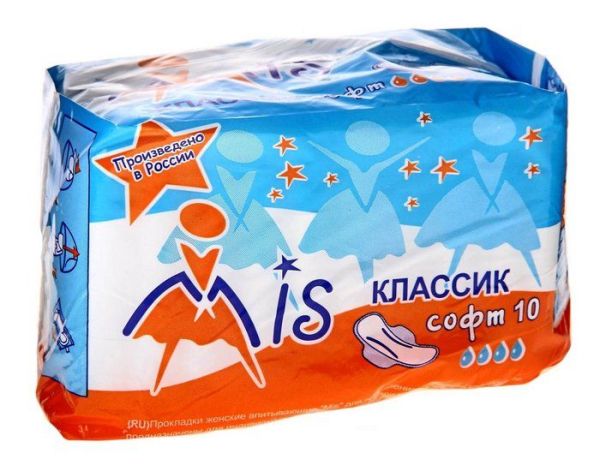 Изображение товара Прокладки Mis классик софт 10шт Прокладки Mis классик софт 10шт фотография