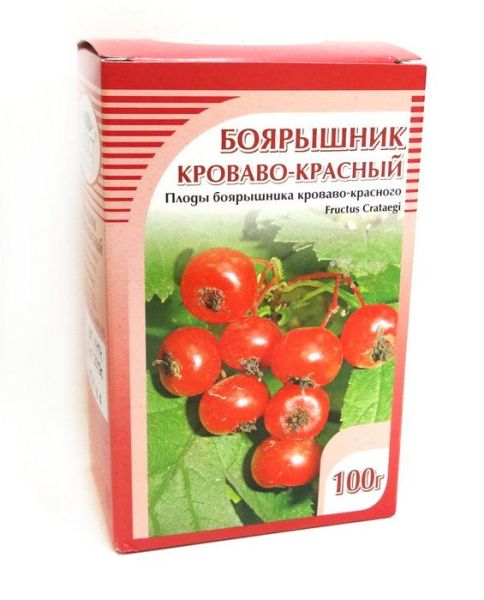 Изображение товара Боярышник кроваво-красный (плоды), 100 г Боярышник кроваво-красный (плоды), 100 г фотография