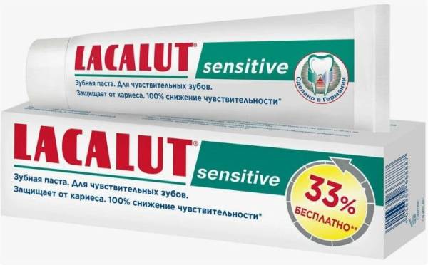 Изображение товара Зубная паста Сенситив Лакалют 100мл Зубная паста Сенситив Лакалют 100мл фотография
