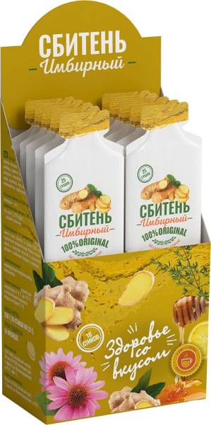 Изображение товара Сбитень медовый Имбирный Алтайский нектар 10 стиков по 25г Сбитень медовый Имбирный Алтайский нектар 10 стиков по 25г фотография