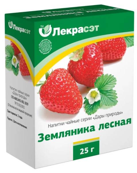 Земляники (лист) чайный напиток, 25 г фотография